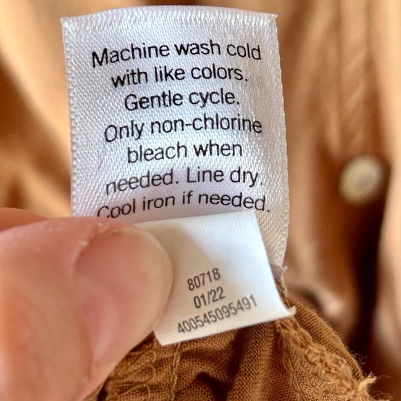 Nine West Ruffled Tiered Sleeveless Dress size S Drop-Waist with Button Accent - Picture 8 of 10